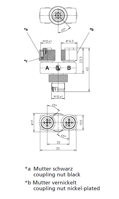 Sourcing Map M12 4-poliger Rechtwinkliger Stecker – 2m Kabel, Gewinde 12mm, Für Sensoren & Automatisierung